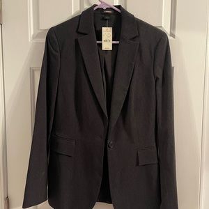 Grey women's suit jacket; brand new; perfect for interviews
